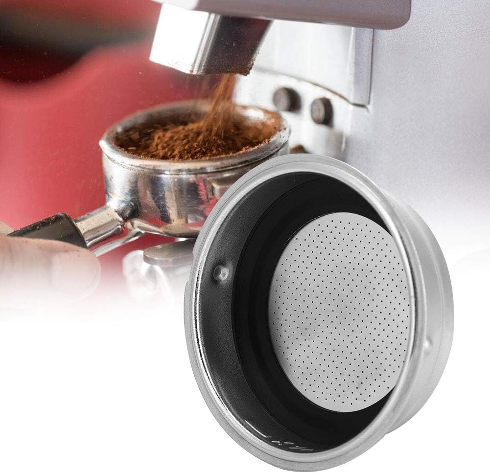Colador de cesta de café, cesta de filtro de acero inoxidable, cesta portafiltro de repuesto para máquinas de oficina en casa, portafiltro (porción