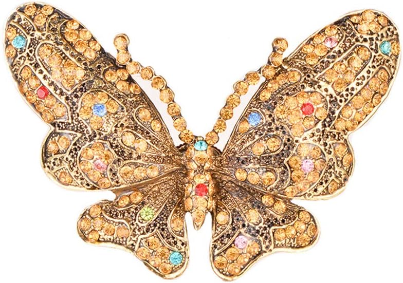 Juego de 6 servilleteros de mariposa de cristal para el hogar, servilleteros de metal para bodas, fiestas, cenas, Navidad, decoración de vacaciones