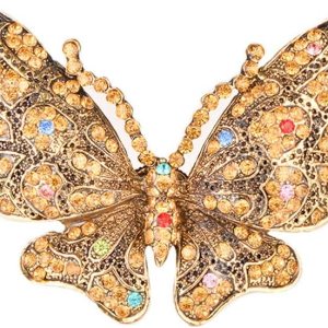 Juego de 6 servilleteros de mariposa de cristal para el hogar, servilleteros de metal para bodas, fiestas, cenas, Navidad, decoración de vacaciones Juego de 6 servilleteros de mariposa de cristal para el hogar, servilleteros de metal para bodas, fiestas, cenas, Navidad, decoración de vacaciones