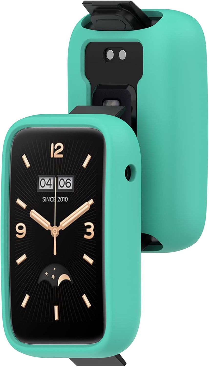 Funda de reloj compatible con Xiaomi Mi Band 7 Pro, funda protectora de silicona suave con marco protector a prueba de golpes para accesorios Xiaomi