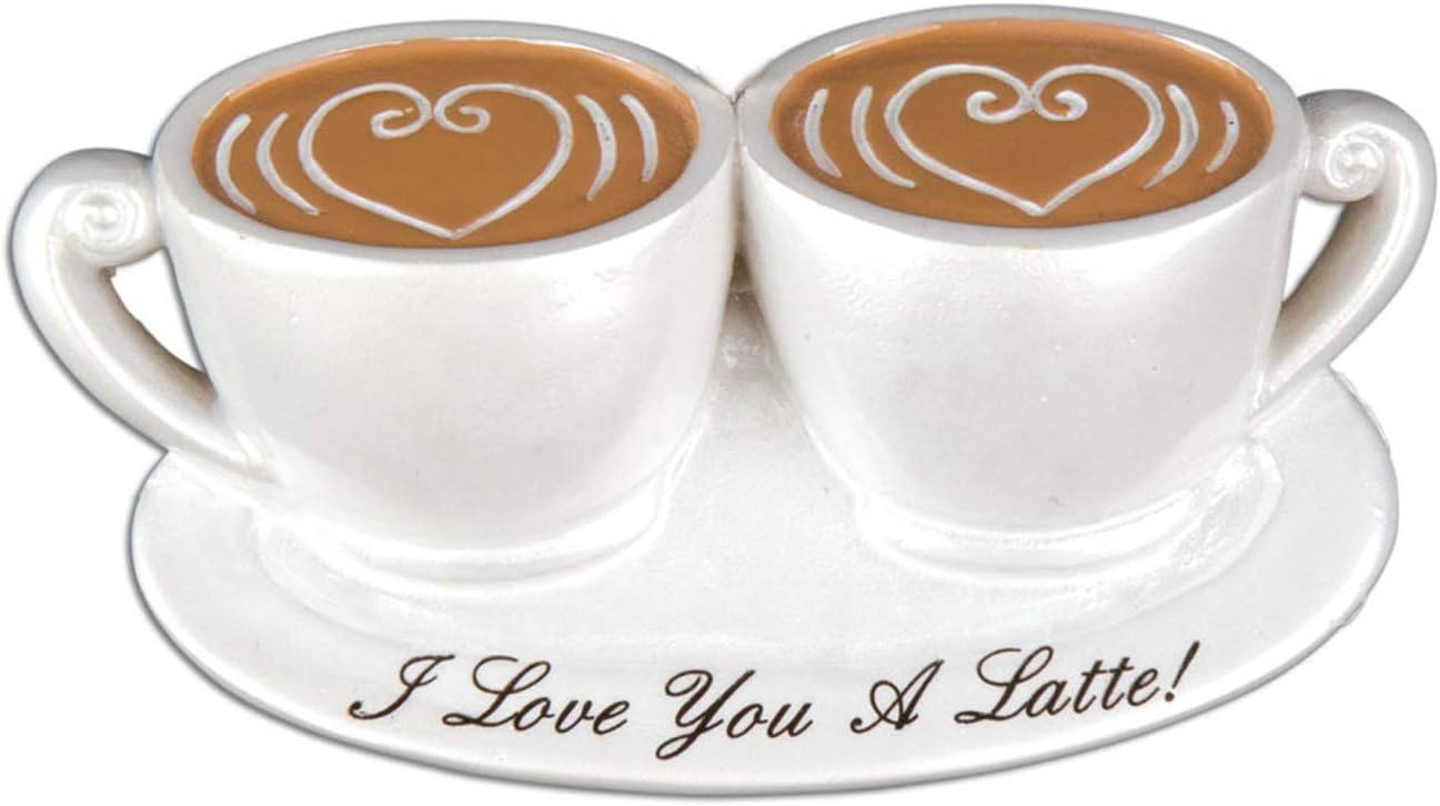Adornos personalizados para parejas 2024  Regalos para parejas para taza de Navidad, adornos de café para árbol de Navidad, adorno de nuestra