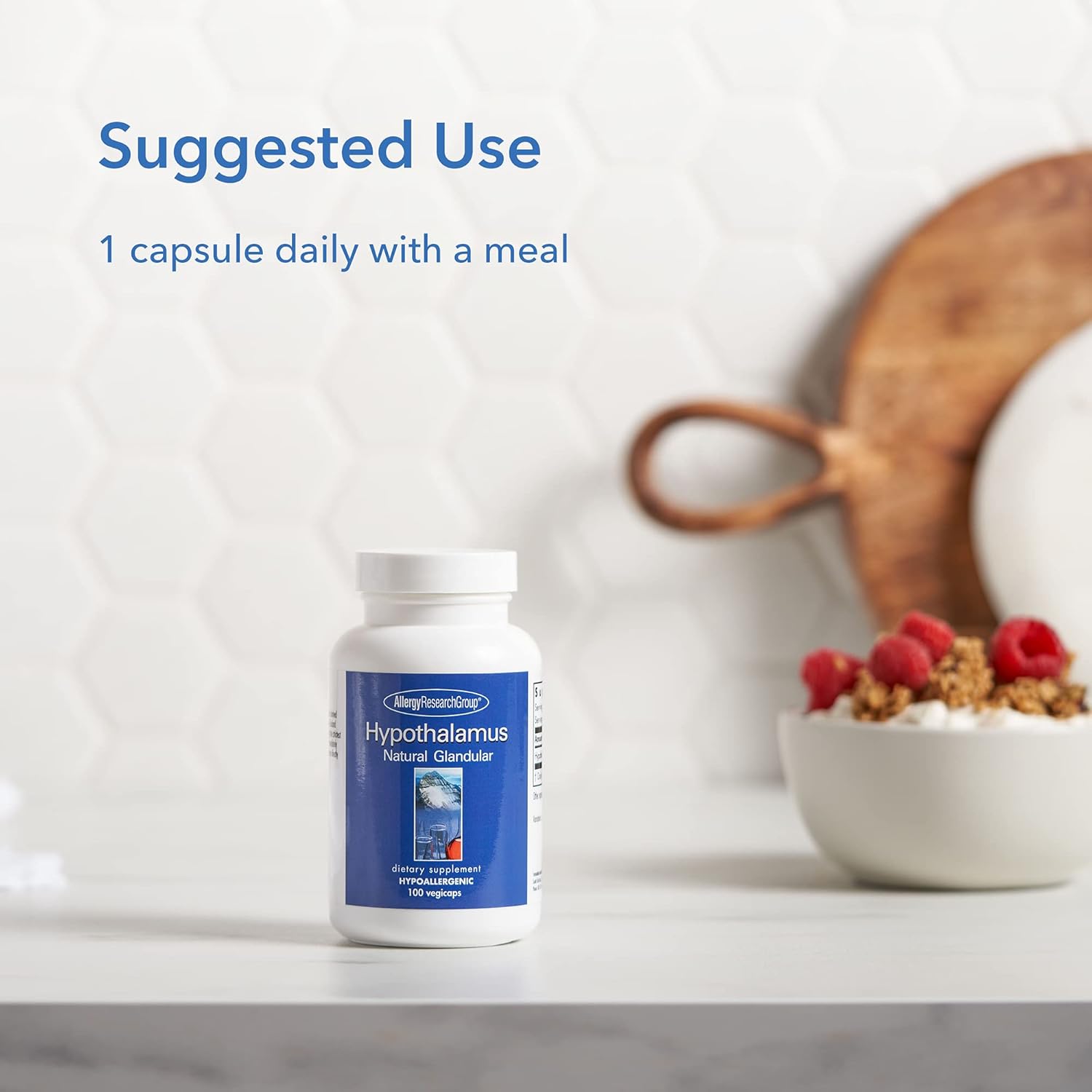 Allergy Research Group – Hipotálamo- Glandular Natural – Endocrino, Apoyo Energético – 100 Vegicaps
