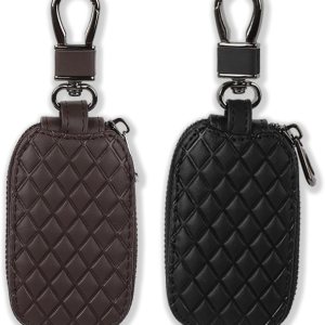 Funda universal para llavero de automóvil,Soporte de cuero genuino para llave,Control remoto inteligente llavero de coche Funda universal para llavero de automóvil,Soporte de cuero genuino para llave,Control remoto inteligente llavero de coche