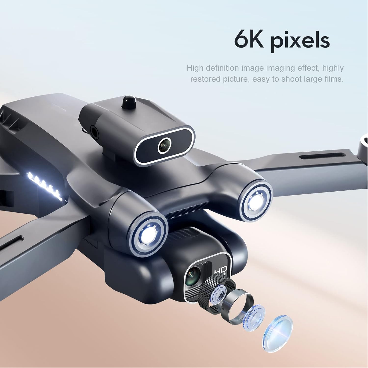 Zoega LS S1S – Mini drone, 2.4 GHz, antiinterferencia, gestos, fotografía, evitar obstáculos, drone con cámara para adultos para espacio abierto