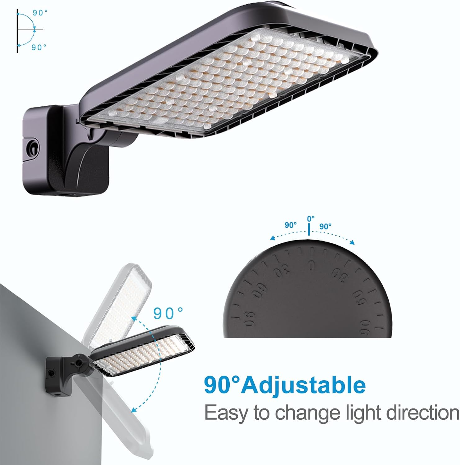 Lightdot Paquete de 4 luces LED de pared de 200 W, 28000 lúmenes equivalente a 800 W MHHPS Luz de inundación para exteriores de 5000 K