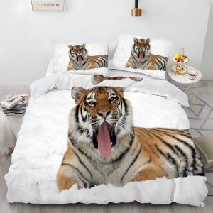 Snow White Tiger Duvet Cover Queen Animal Print Bedding Sets Queen Soft Microfiber Comforter Cover and 2 Pillow Shams 20″X26″, Bed Set Duvet Covers Snow White Tiger Duvet Cover Queen Animal Print Bedding Sets Queen Soft Microfiber Comforter Cover and 2 Pillow Shams 20″X26″, Bed Set Duvet Covers