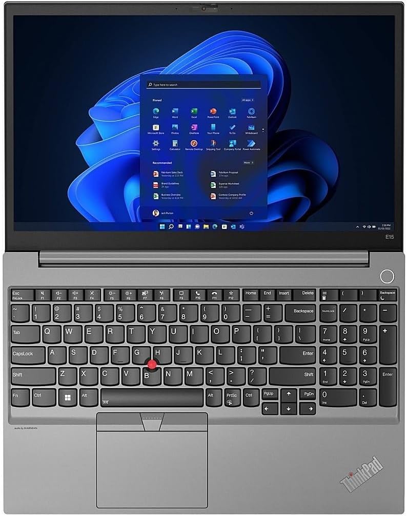 OEM Lenovo ThinkPad E15 Gen 4 15.6 pulgadas FHD IPS, AMD Ryzen 5 5625U Hexa Core (Beats Intel i7-1255U), 40 GB de RAM, 1 TB NVMe, WiFi 6, Bluetooth,