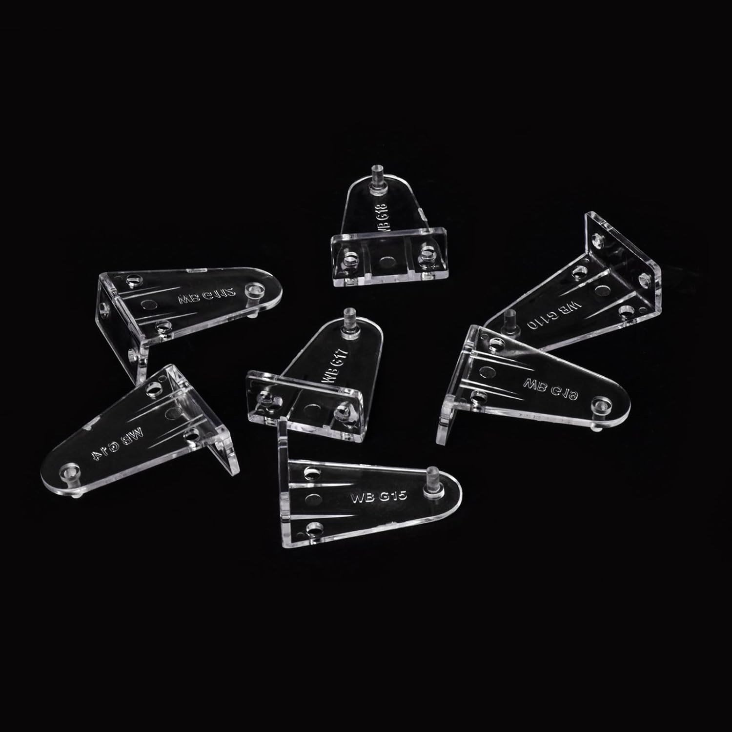 12 soportes de sujeción para persianas de plástico transparente de 2 pulgadas, ganchos de sujeción para riel inferior, clips de repuesto para