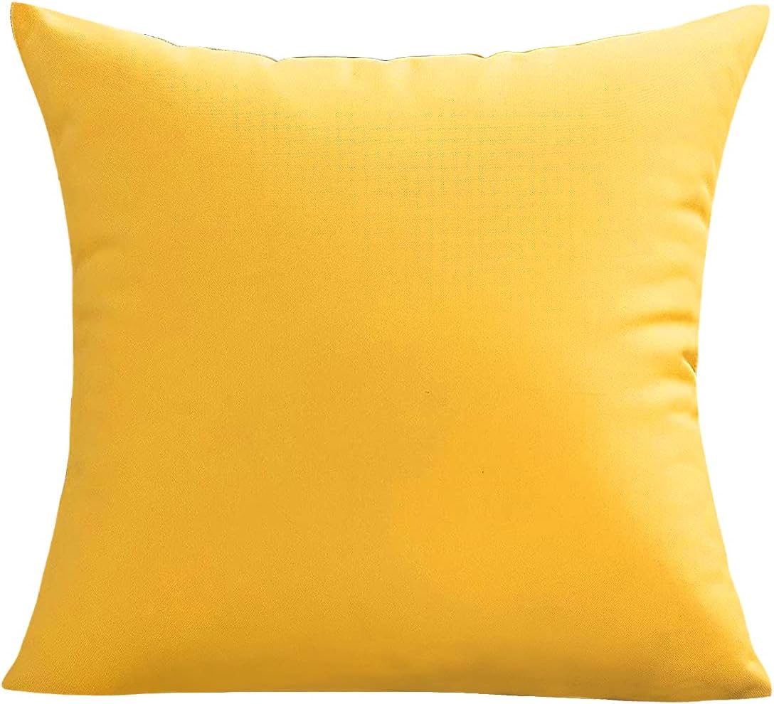 Sunbrella – Fundas de cojín impermeables para exteriores, impermeables, decorativas, color turquesa, muebles de patio, decoración para jardín,
