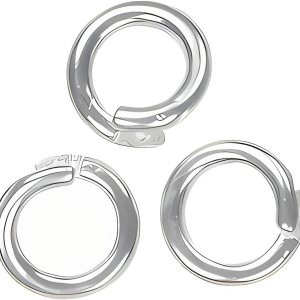 Diseño de bloqueo de anillo de salto seguro de 0.315 in Mecanismo de torsión, alineación y crimpado fácil de usar para un cierre duradero y una Diseño de bloqueo de anillo de salto seguro de 0.315 in Mecanismo de torsión, alineación y crimpado fácil de usar para un cierre duradero y una