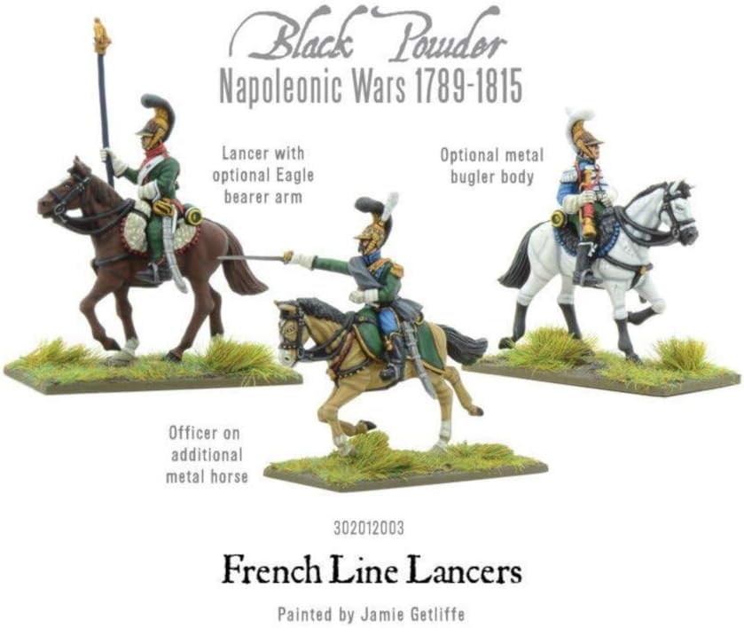 WarLord Black Powder Napoleonic French Line Lancers 156 Kit de modelo de plástico militar Wargaming