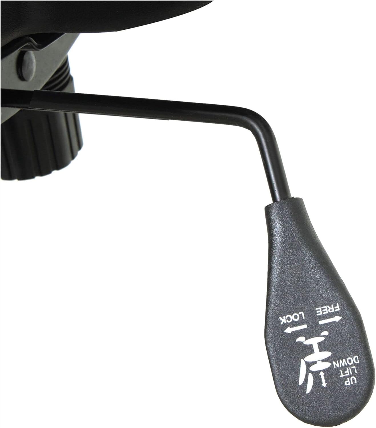Alera ALESR41LS10B Silla de cuero de grano superior giratoriainclinable de la serie Strada de 17.91 in – 21.85 in, soporta hasta 275 libras, color