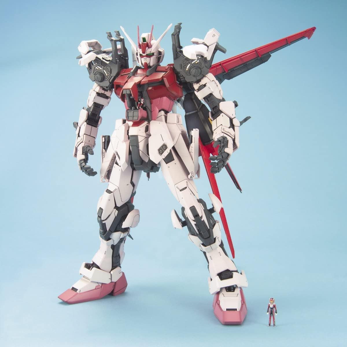 BANDAI SPIRITS( ) PG Mobile Suit Gundam Seed Strike Rouge + Sky Glass Purper, escala 160, modelo de plástico codificado por colores