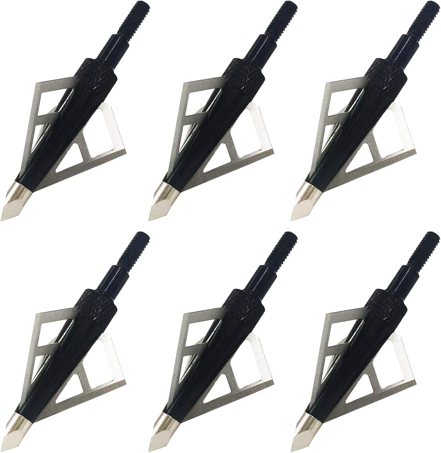 ArcheryBroadhead Caza Broadheads100Grains Arrow atornillar Arco3BladesHuntingHeadsArrowTips Compatible conBallesta y CompoundBowCamouflage Colores