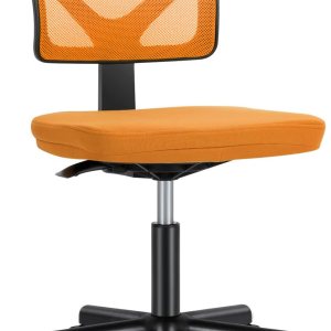 DUMOS Sillas de escritorio sin brazos con ruedas, bonita silla de oficina en casa, sin brazos, ergonómica ajustable giratoria, silla de trabajo con DUMOS Sillas de escritorio sin brazos con ruedas, bonita silla de oficina en casa, sin brazos, ergonómica ajustable giratoria, silla de trabajo con