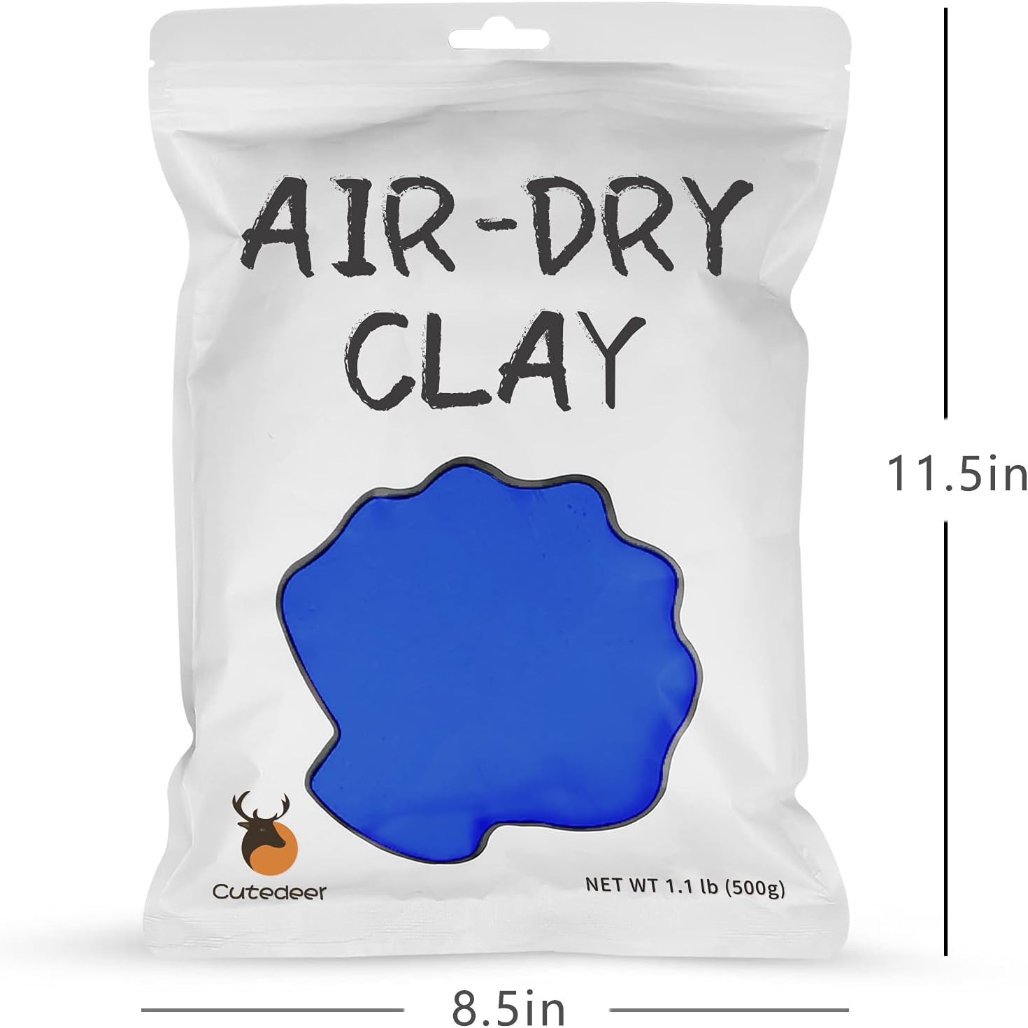 Arcilla Air Dry  Azul, arcilla de modelado de espuma suave de 1.1 libras, arcilla mágica creativa para moldear bricolaje para niños y adultos,
