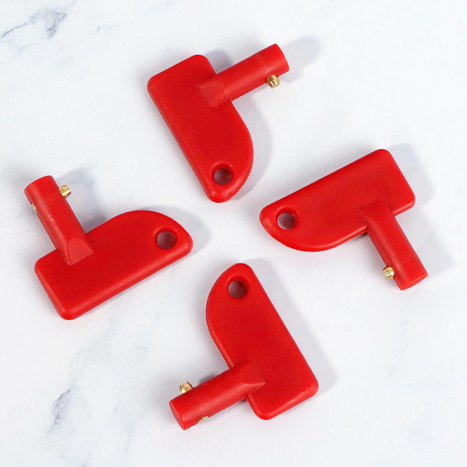 Llave de desconexión de batería Ø14mm, 4 unidades, interruptor de desconexión de batería de plástico ABS, llave de desconexión de batería para