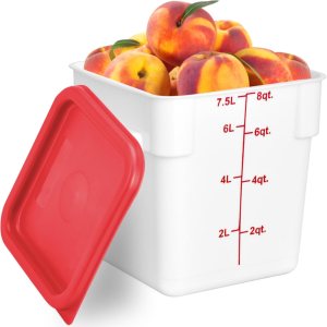 CUSINIUM Contenedor de almacenamiento de alimentos de 8qt con tapa CUSINIUM Contenedor de almacenamiento de alimentos de 8qt con tapa