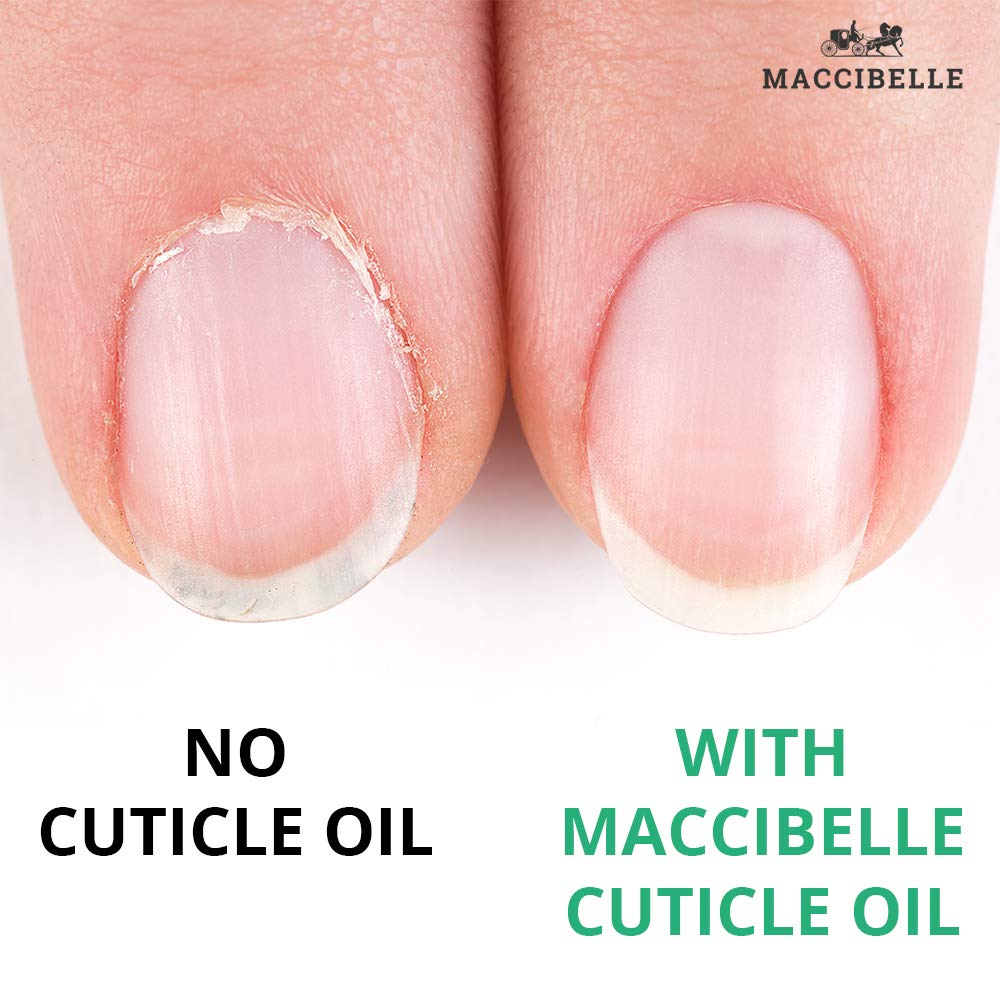 Maccibelle Pluma de aceite puro de granada para cutículas y uñas, 0.1 fl oz, cura las cutículas secas y agrietadas.