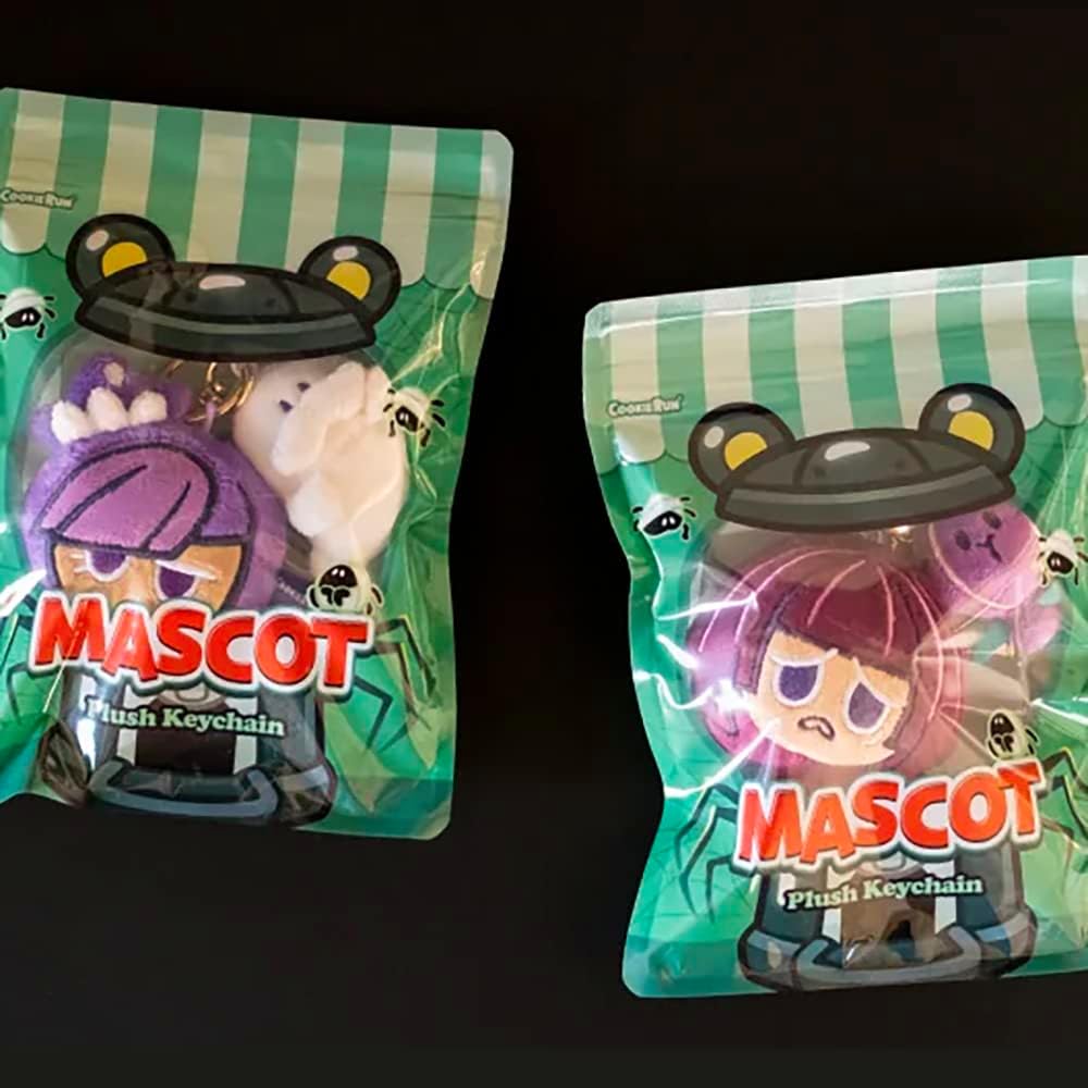 Llaveros de peluche Mascot Vol.4 Blackberry Cookie, Púrpura, marfil, blanco