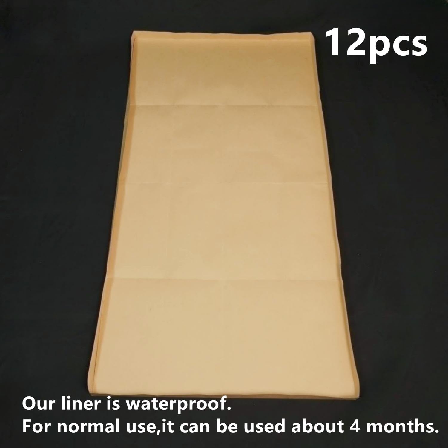 ZInginglife – Jaula de cobaya, papel impermeable, desechable, jaulas grandes, parte inferior de 4 meses (12 unidades)