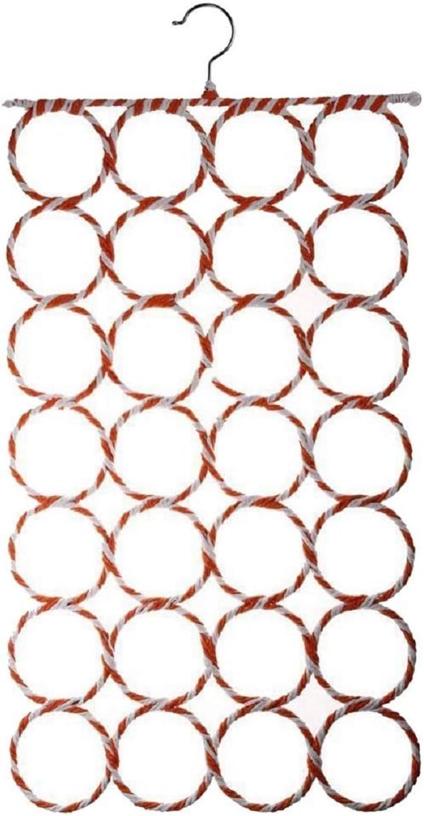 28 círculos para ropa, corbata, bufanda, percha, organizador de soporte de estante de bricolaje
