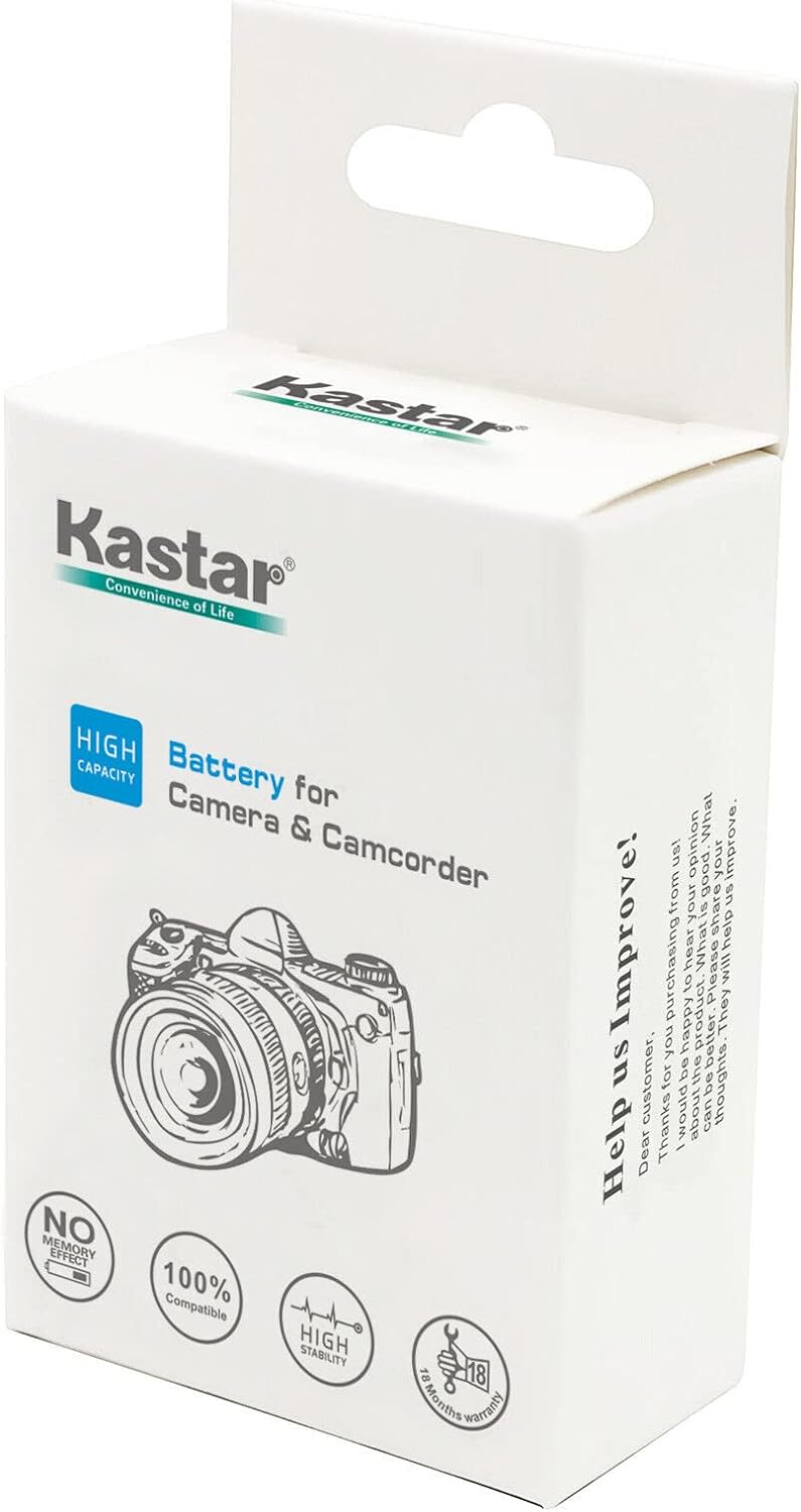 Kastar Paquete de 4 baterías y cargador de pared CA de repuesto para cámaras Canon LP-E17 LPE17, LP-E17H, Canon EOS M3, EOS M5, EOS M6, EOS M6 Mark