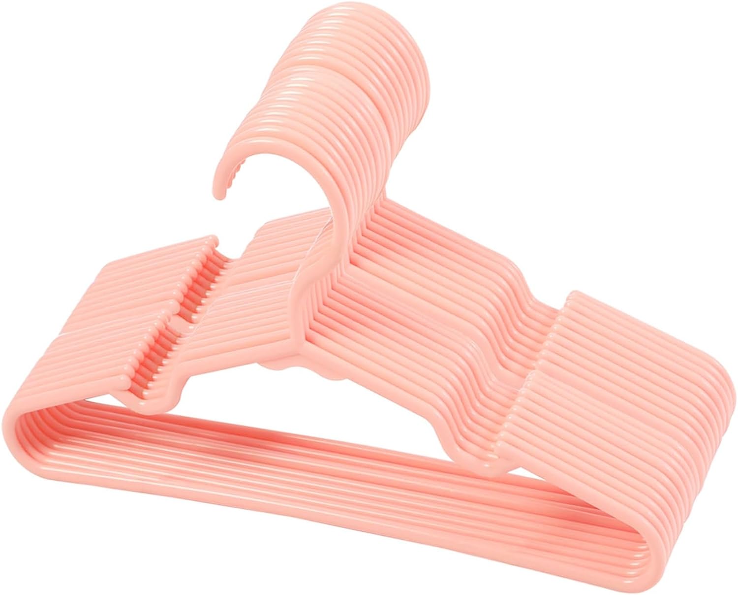 120 perchas de armario de bebé, color rosa, antideslizantes, para ropa de bebé, regalo para ropa de recién nacido, percha ultrafina para niñas y