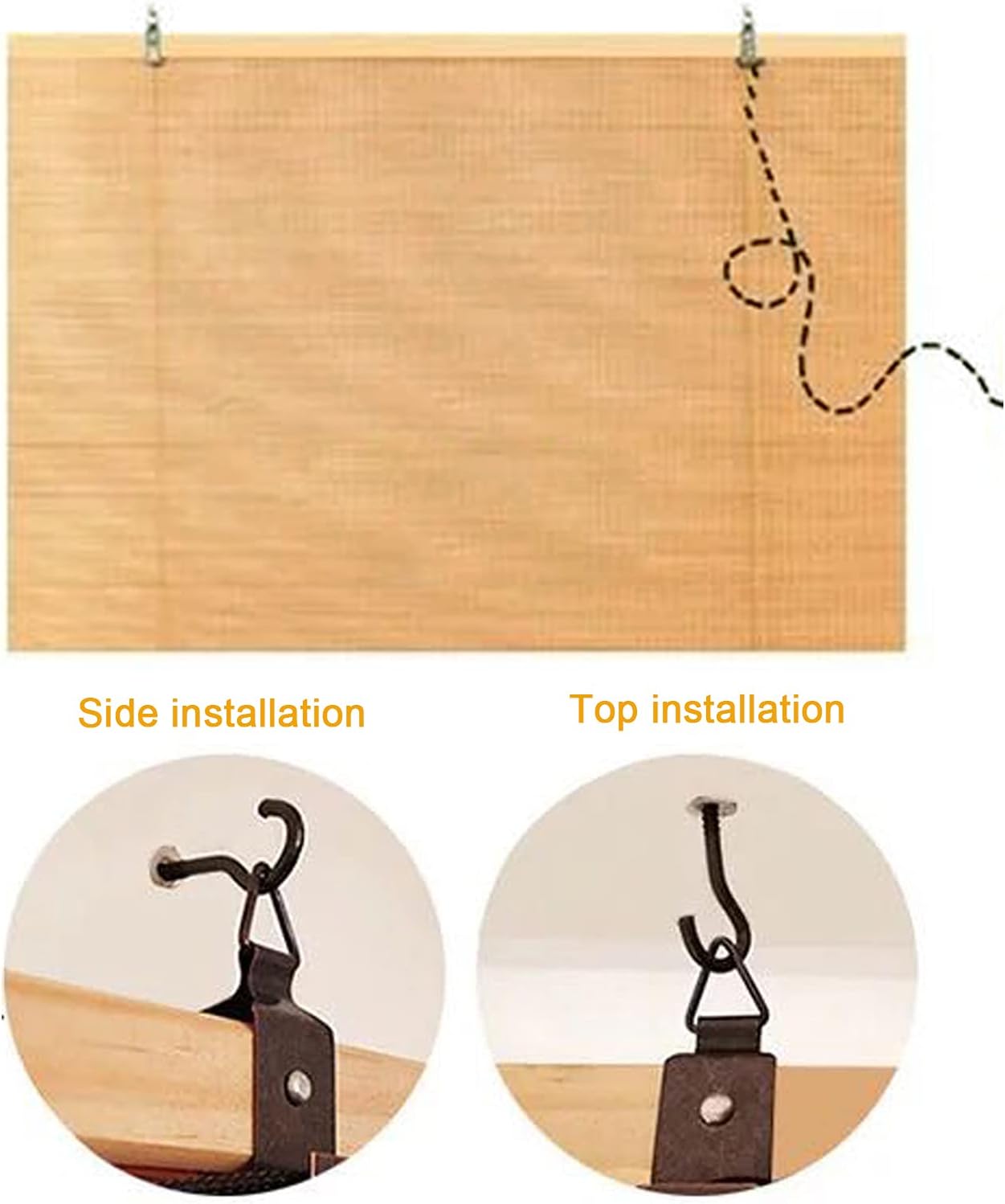 Persianas enrollables de bambú marrón carbonizado retro para ventanas, filtrantes de luz, cortinas enrollables de bambú, transpirables, cortinas