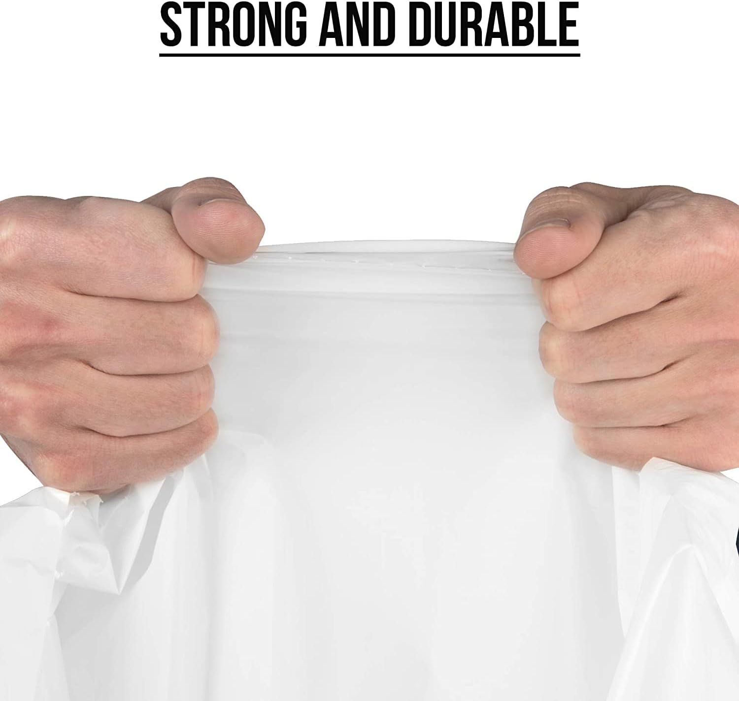 Ultrasac “Fits simplehuman P” – Bolsas de basura extra gruesas de 1.2 milésimas de pulgada (1.2 mil), color blanco, paquete de 200 unidades