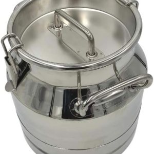 Leche de acero inoxidable (grado 304), latas de transporte de jarabe de arce, tapa sellada y espita opcional (10 litros (2.6 galones), solo Leche de acero inoxidable (grado 304), latas de transporte de jarabe de arce, tapa sellada y espita opcional (10 litros (2.6 galones), solo