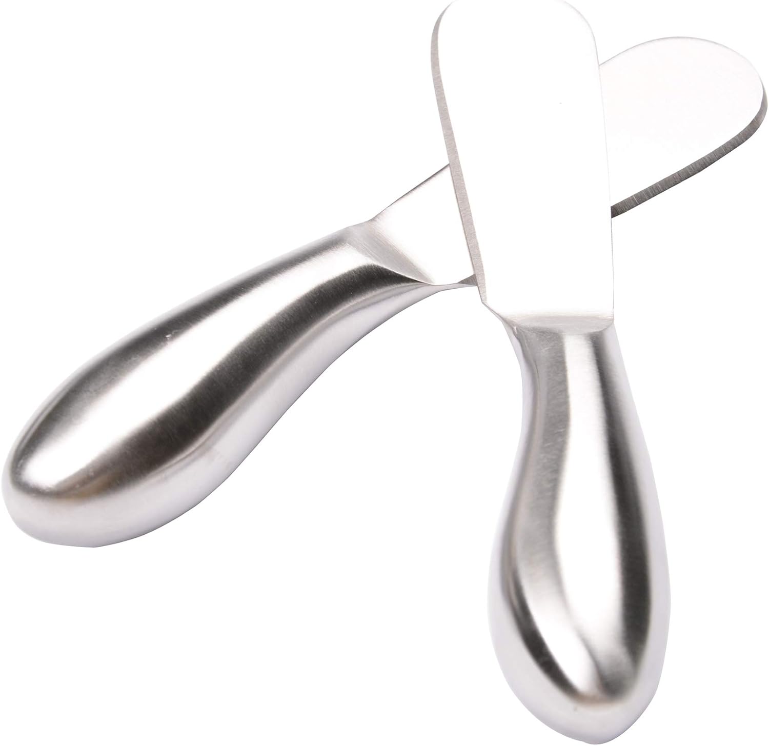 Cuchillos multiuso para esparcir quesos y mantequilla de acero inoxidable (2 piezas)