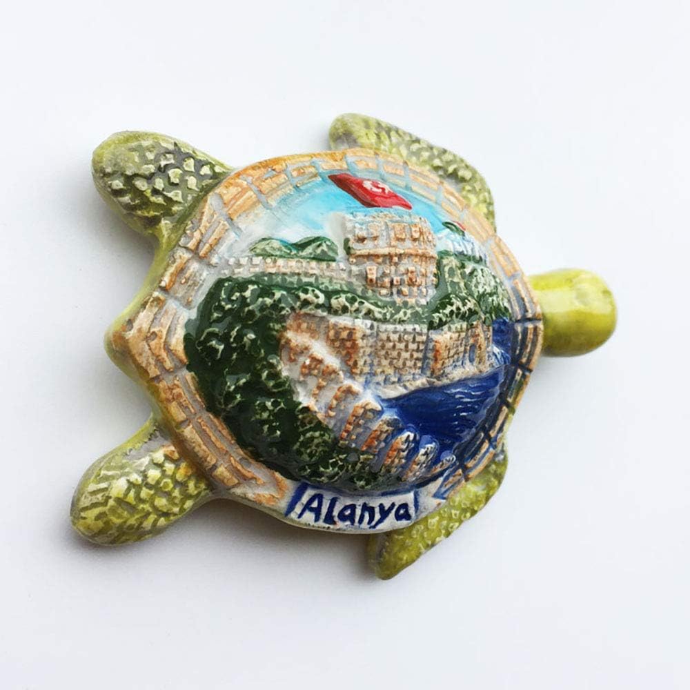 3D tortuga Alanya pavo refrigerador imán nevera recuerdos turísticos cerámica artesanía pegatinas magnéticas hogar cocina decoración viaje regalo