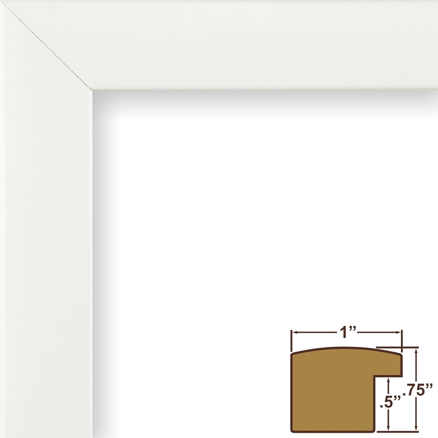 Craig Frames mapa de viaje clásico de los Estados Unidos, Papel, Blanco, 24 x 36 pulgadas