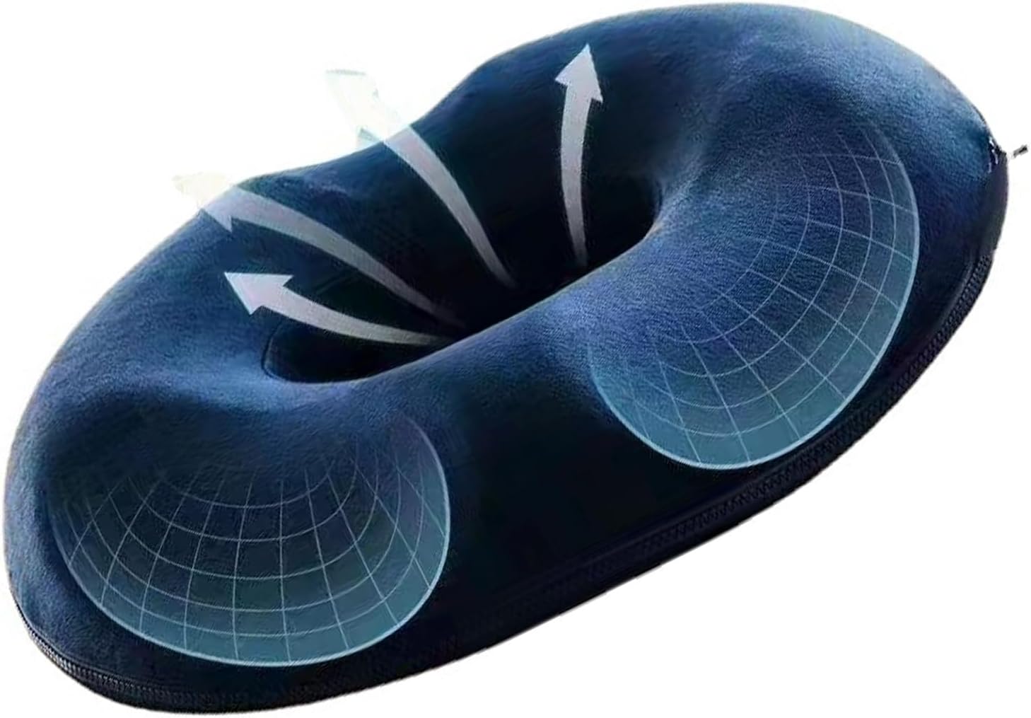 Cojín ergonómico para coxis de hemorroides, cojín de asiento ergonómico para aliviar el dolor de próstataciáticasuelo pélvicoúlceras por presión