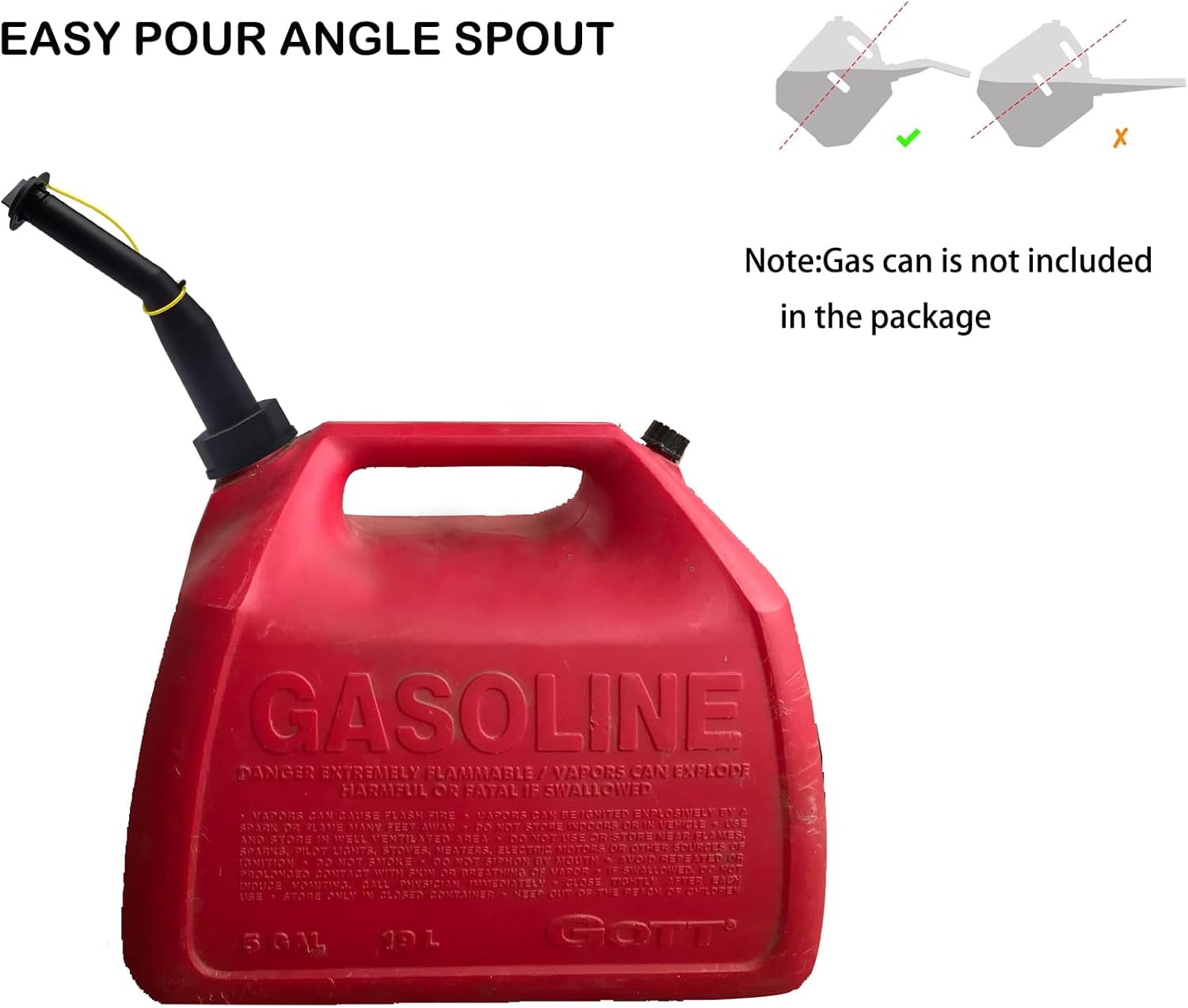 Kit de boquilla de repuesto de boquilla de ángulo mejorado con tapa de ventilación de filtro de acero inoxidable para jarras de agua de estilo
