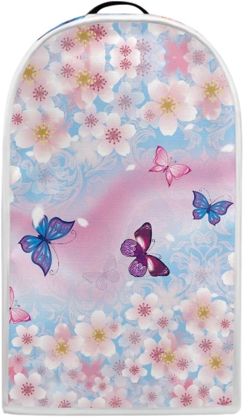 Blossoms – Funda acolchada para licuadora con diseño floral de mariposas para cocina, contra el polvo, huellas dactilares, protección fácil de