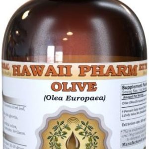 HawaiiPharm Extracto líquido de oliva (Olea europaea), tintura, suplemento herbario, fabricado en EE. UU., 2 onzas líquidas HawaiiPharm Extracto líquido de oliva (Olea europaea), tintura, suplemento herbario, fabricado en EE. UU., 2 onzas líquidas