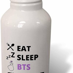 3dRose Eat Sleep BTS Repeat KPOP ilustraciones Fanmade Merch Design – Botellas de agua (wb-360940-2) 3dRose Eat Sleep BTS Repeat KPOP ilustraciones Fanmade Merch Design – Botellas de agua (wb-360940-2)