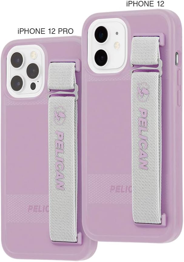 PELICAN – Serie PROTECTOR SLING – Funda para iPhone 12 y iPhone 12 Pro (5G), protección contra caídas de 15pies, de 6.1 pulgadas, color morado malva