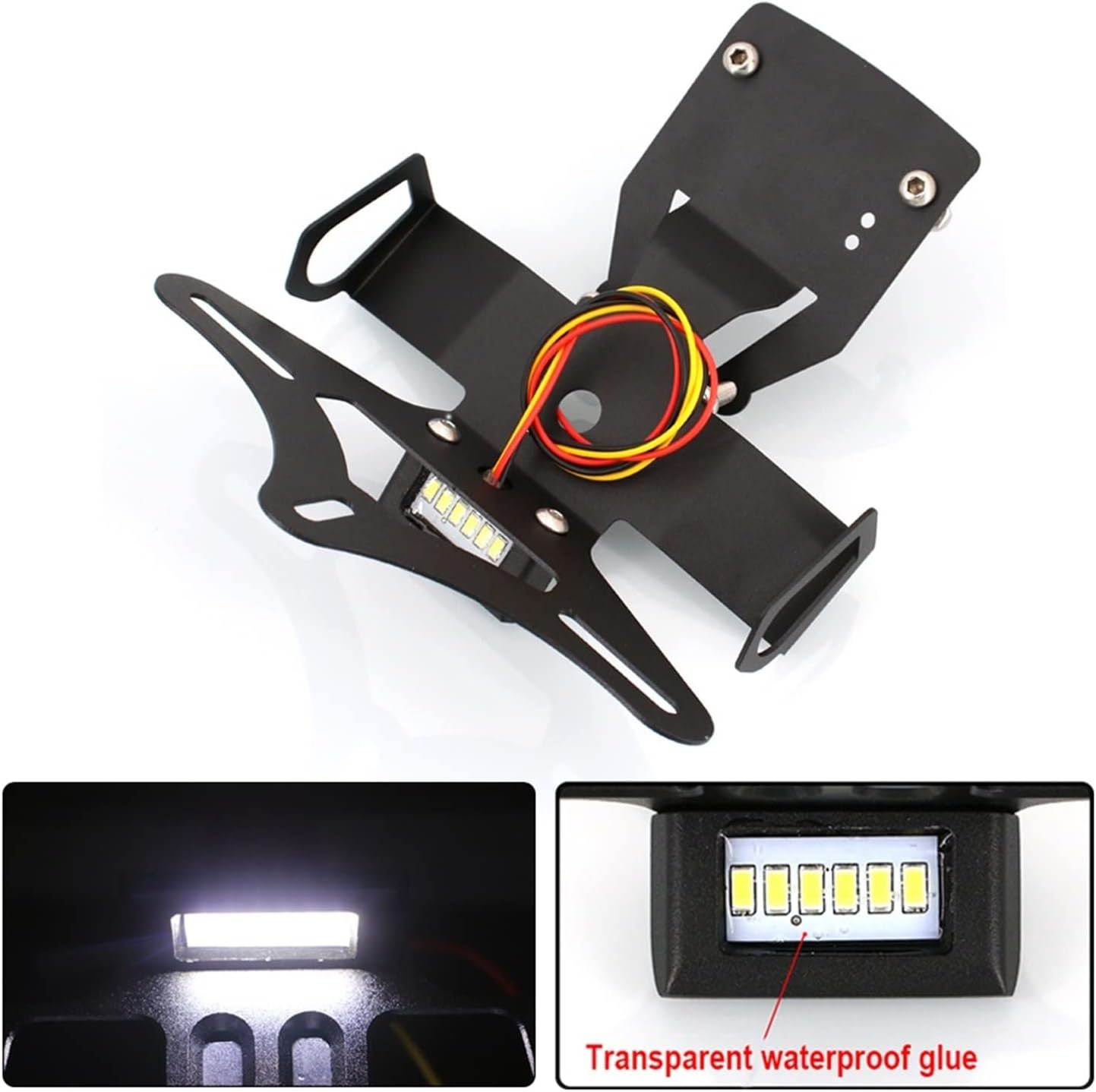 Motorcycle License Plate Holder Bracket Tail Tidy Fender Eliminator Compatible For Kawasaki Z900 Z 900 2017-2018-2019-2020 (Color  Z900 logo)