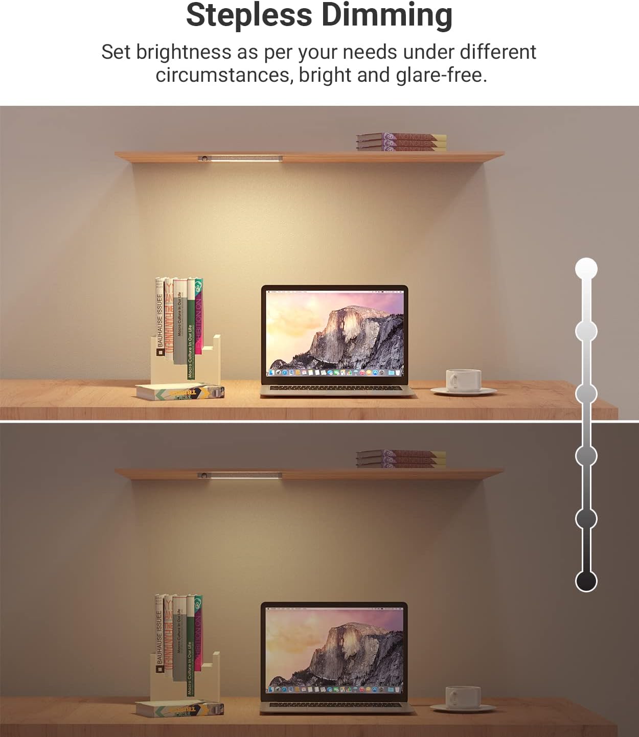 Lyridz 30 luces LED inalámbricas para debajo del gabinete con sensor de movimiento, ángulo de sensor de 0 a 90, luces recargables de 1500 mAh para