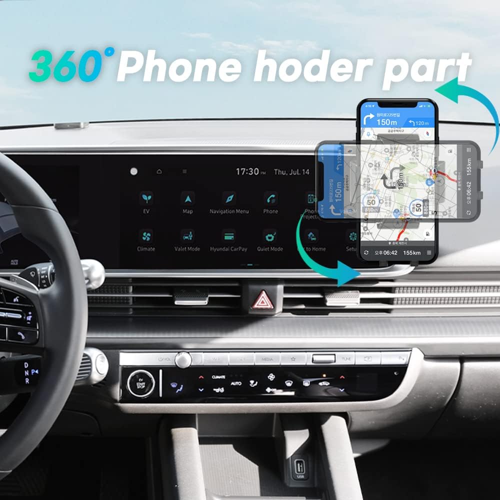 Accesorios Hyundai IONIQ6 2023, soporte para teléfono IONIQ6 2023, soporte para teléfono personalizado