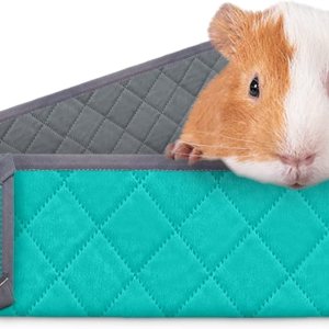 Paw Inspired Critter Box – Forro de jaula lavable, ropa de cama reversible de forro polar con lados elevados para conejillos de indias y otros Paw Inspired Critter Box – Forro de jaula lavable, ropa de cama reversible de forro polar con lados elevados para conejillos de indias y otros