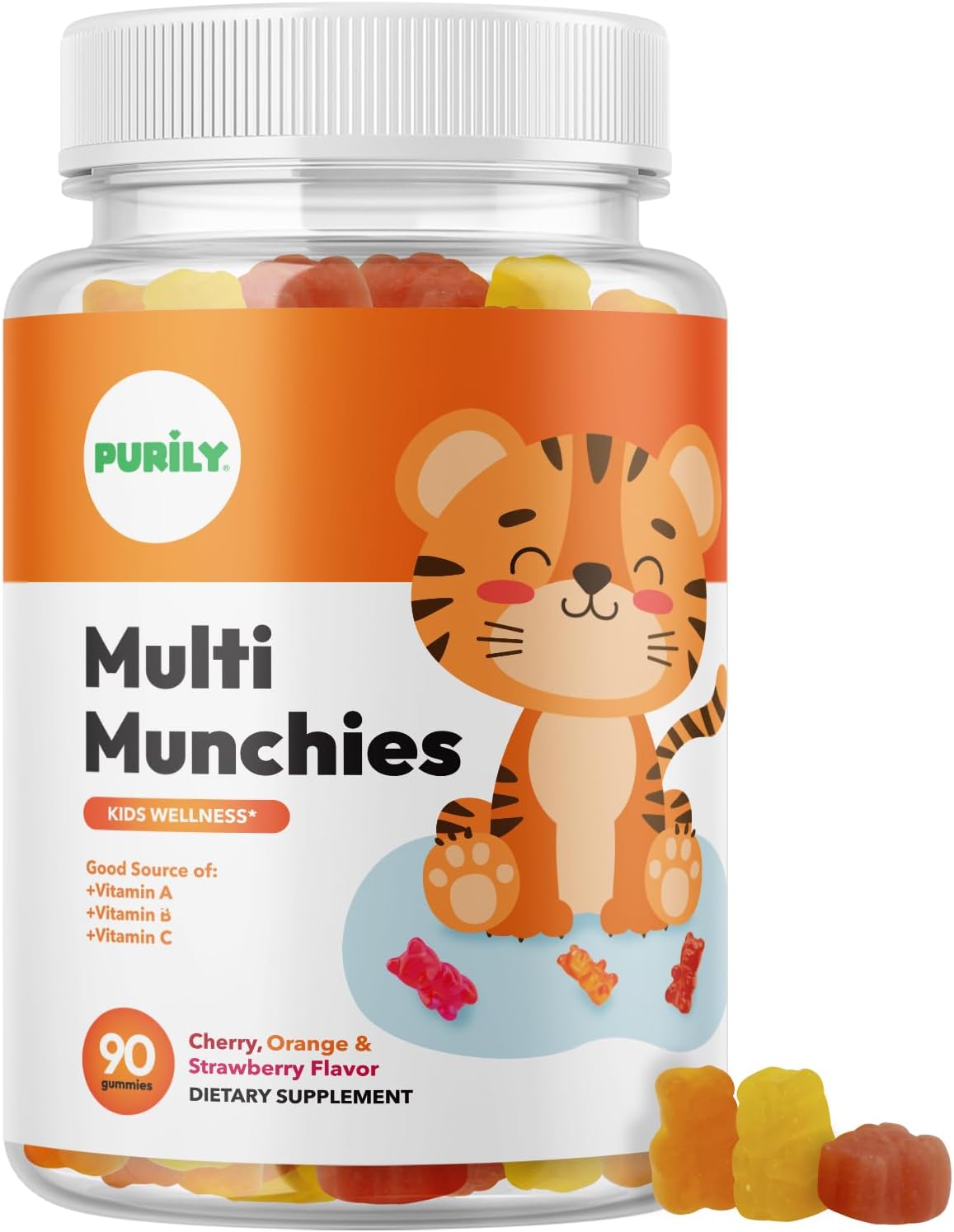 Gomitas multivitamínicas para niños con vitamina D vegetarianas para niños con apoyo inmunológico para niños, multivitamínico para niños con