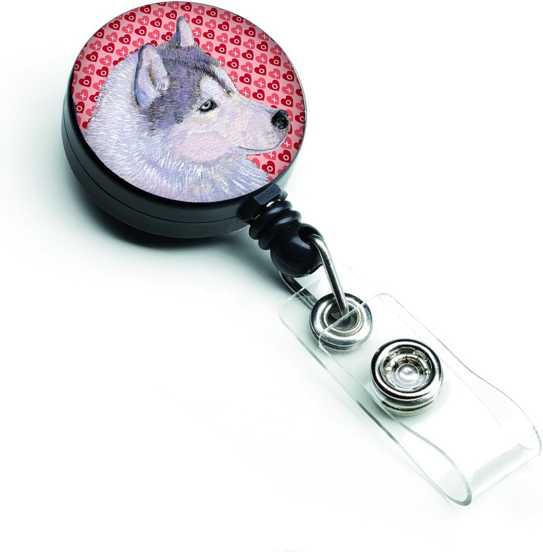 Caroline’s Treasures SS4464BR – Carrete retráctil para tarjetas de identificación de enfermeras con clip, soporte retráctil para tarjetas de