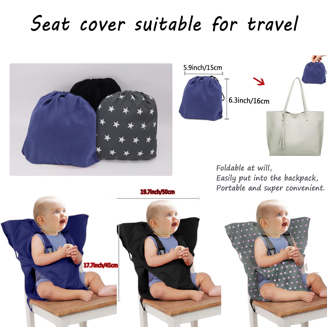 Arnés para silla de bebé portátil con correa ajustable, seguridad para silla de bebé, cinturón de seguridad para silla de bebé, cinturón de hombro