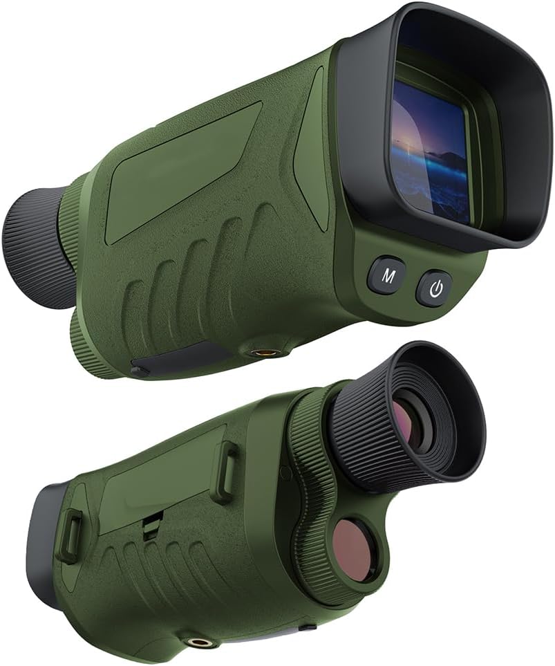 Gafas de visión nocturna, prismáticos digitales de visión nocturna infrarroja de 2.5 K y 48 MP para adultos, alcance de visión nocturna con zoom