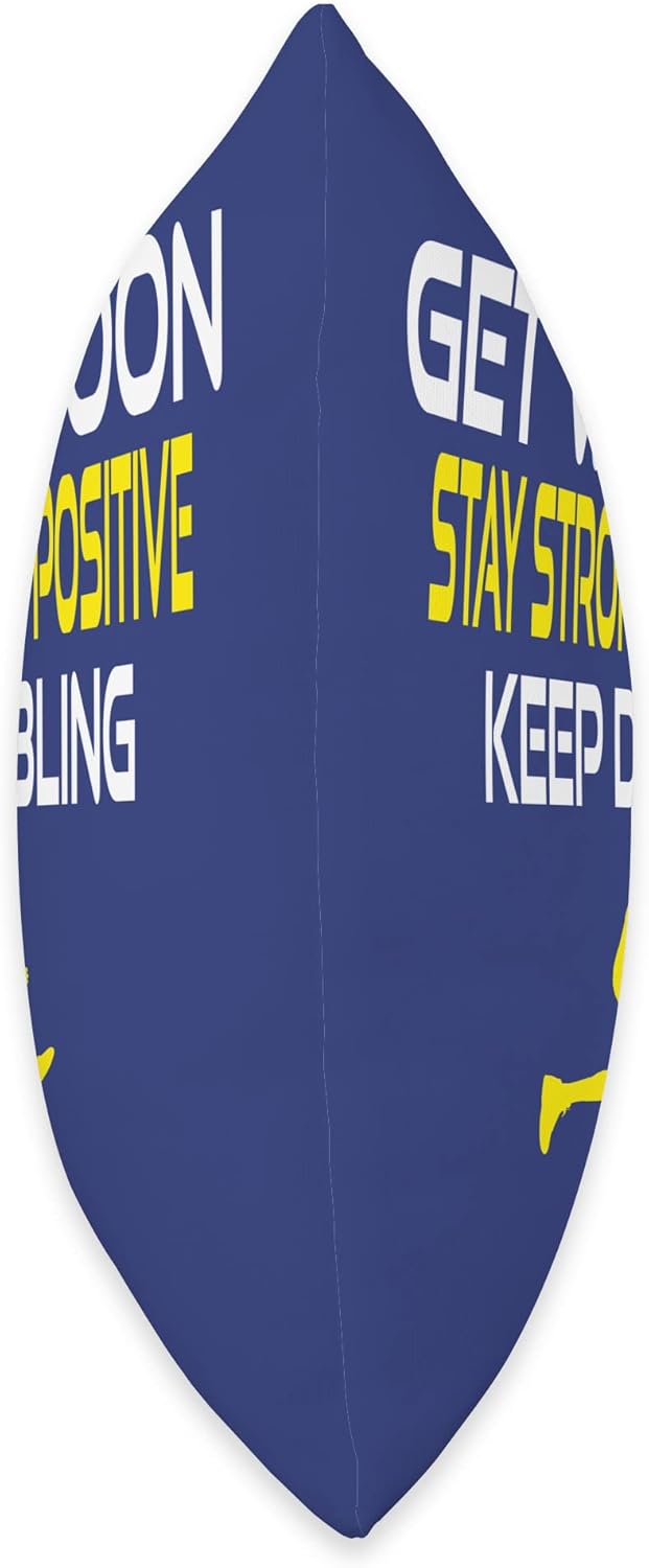 DesignsByKelley Best Wishes Fast Recovery Gifts Get Well Soon – Almohada de baloncesto para niños, niñas, adolescentes, atletas, 15.7 x 15.7in,