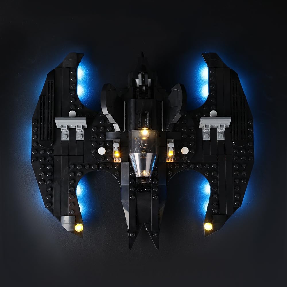 Kyglaring Kit de iluminación LED (sin modelo) diseñado para Lego DC Batwing Batman vs The Joker 76265 DC Super Hero Model Kit de construcción – sin